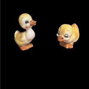 Pair of Josef’s Originals Charming Yellow Duck Figurines Porcelain